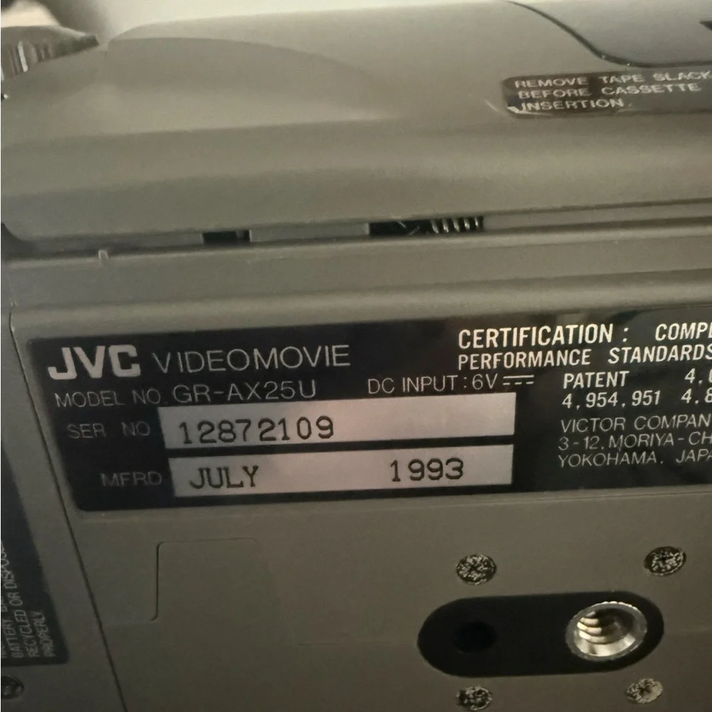 JVC Video movie GR-AC25U Camcorder Battery Adaptors Parts Powers Up